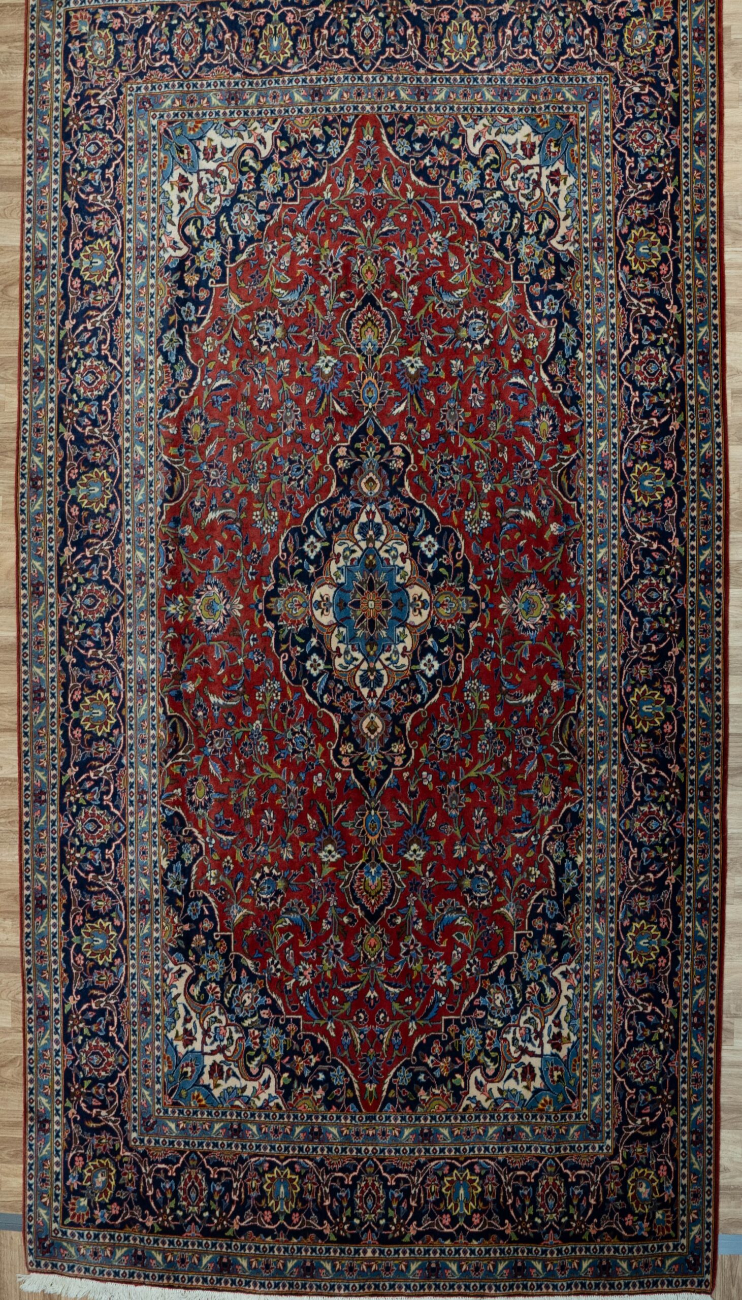 Kashan Wool Rug 6.10’x10.2′