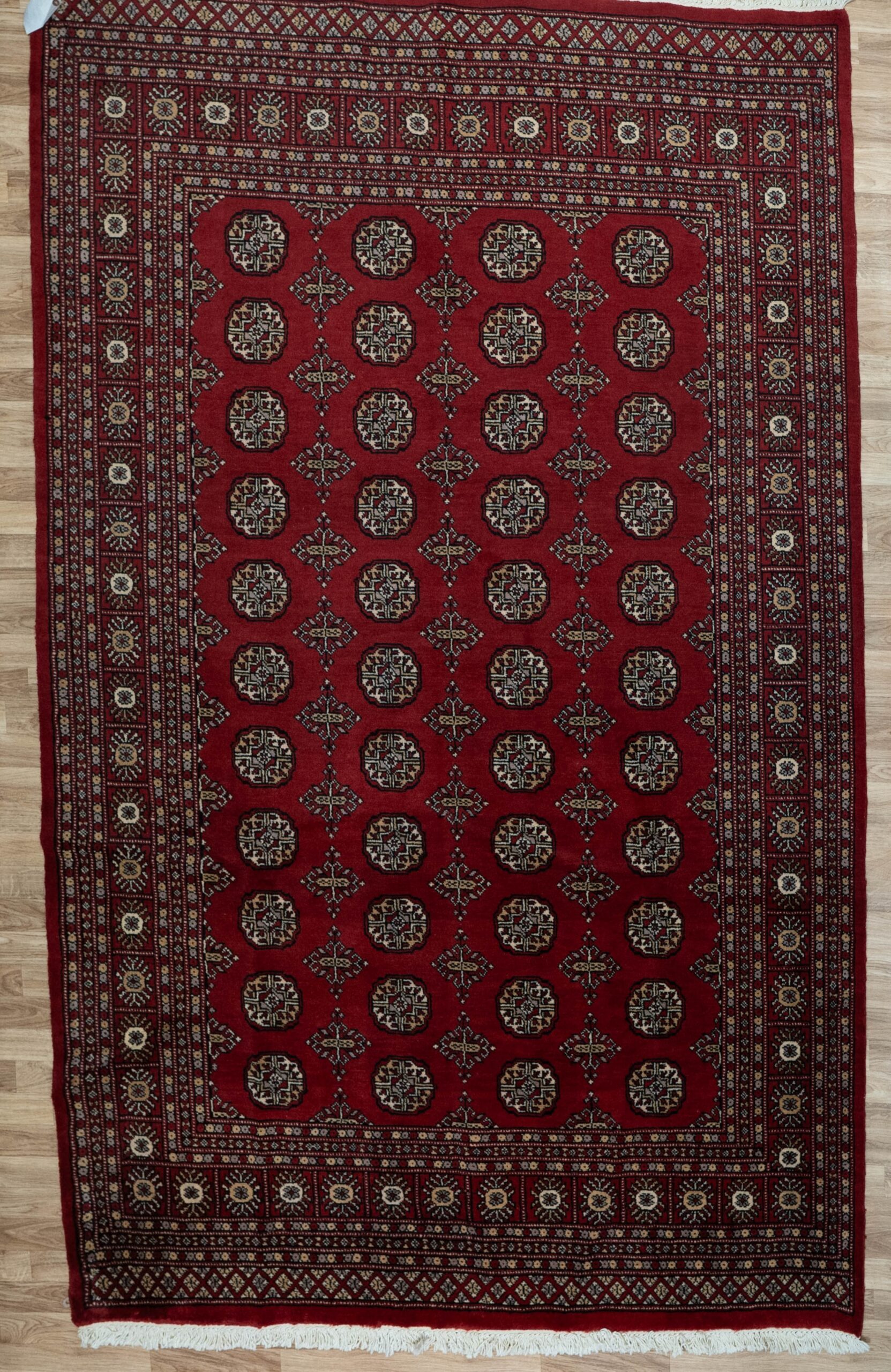 Bokhara Wool Rug 6.2’x9.2′