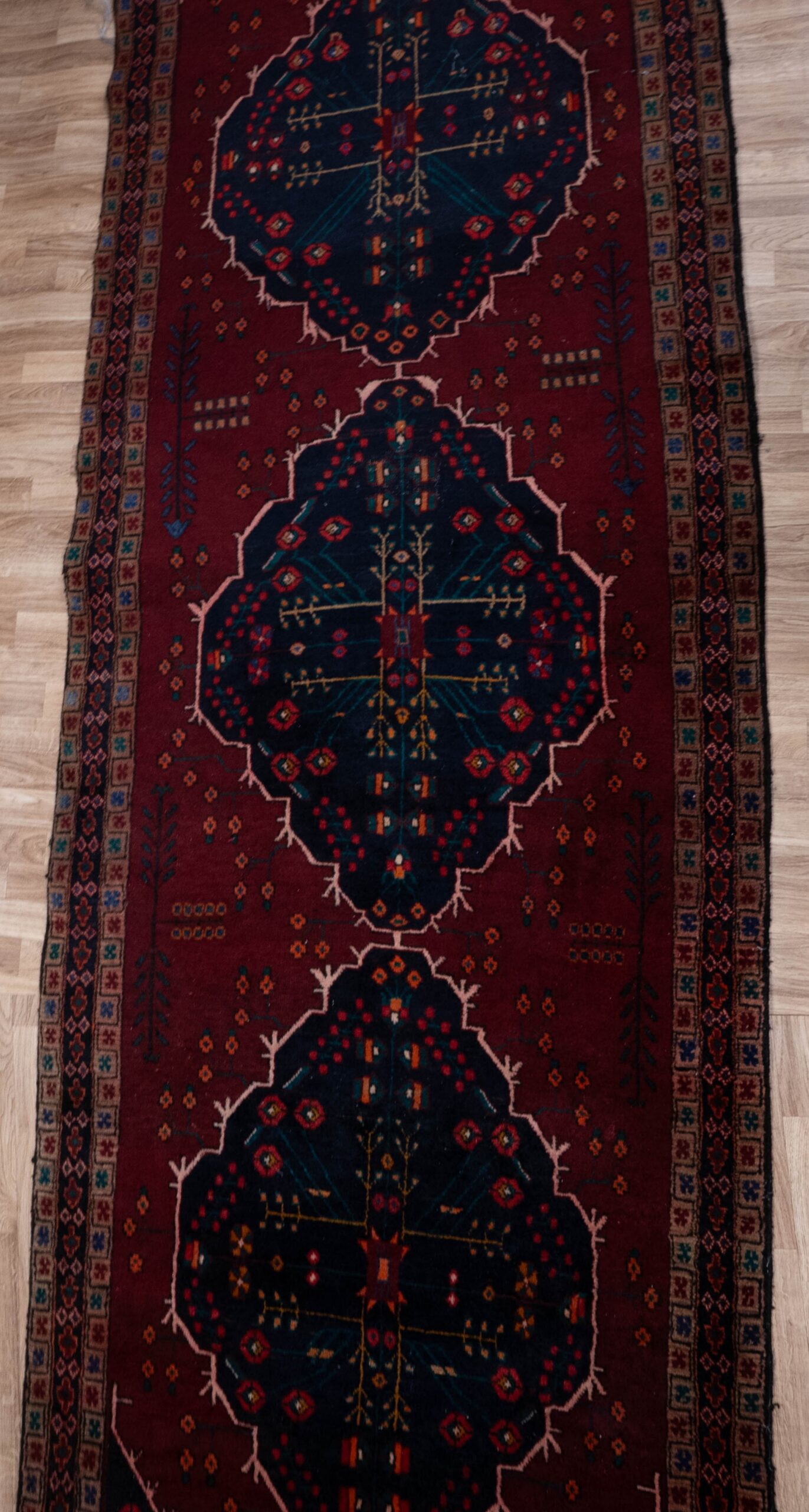 Isfahan Wool Rug13.0x3.8