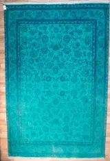 Vintage Overdyed Wool Rug 5.4'x7.4' Main View