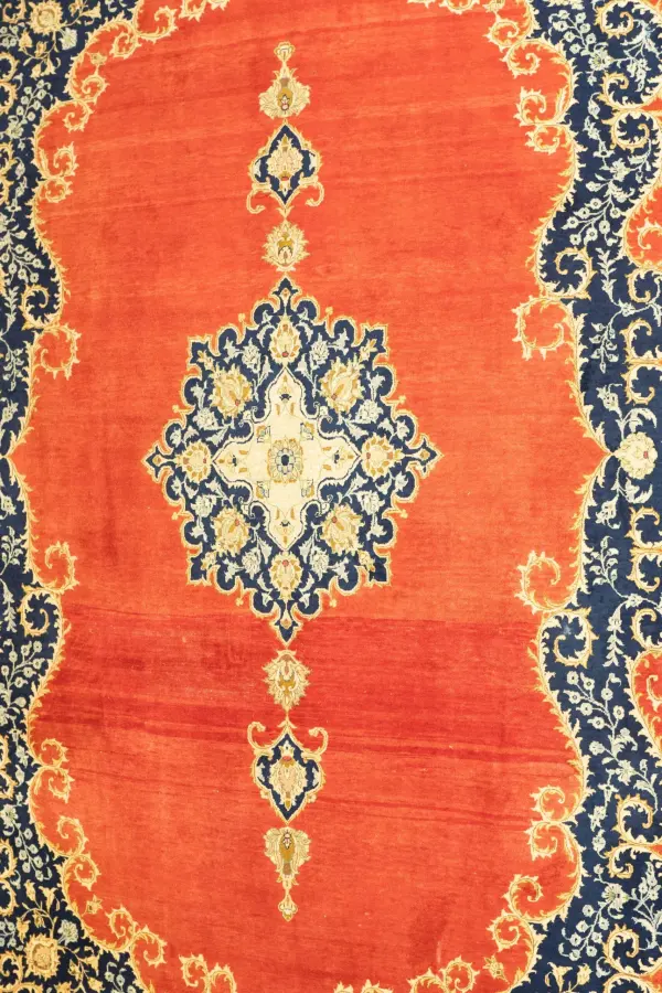Kashan Wool Rug 11.5x8.2