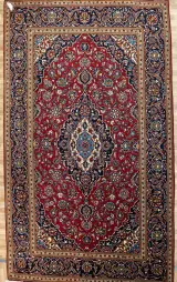 Kashan Wool Rug 8.4'x11.5' View 1