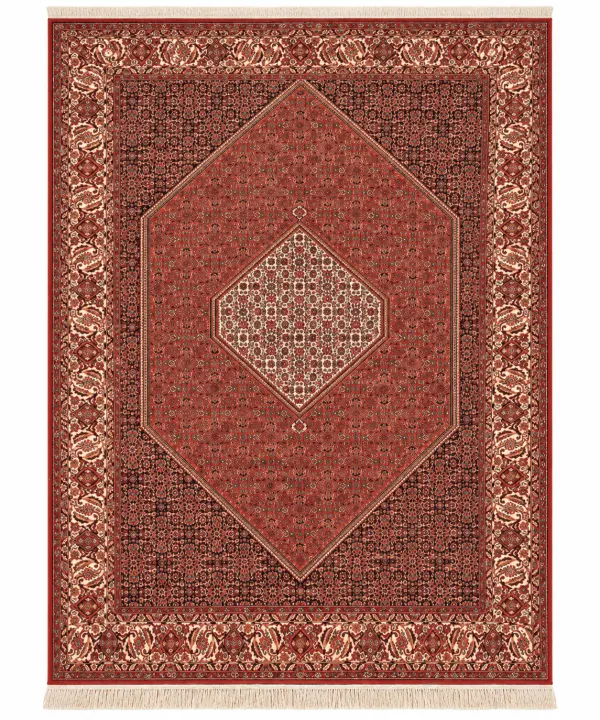 Traditional Bidjar Wool & Silk Handwoven Oriental Rug – 6'7" × 9'7"