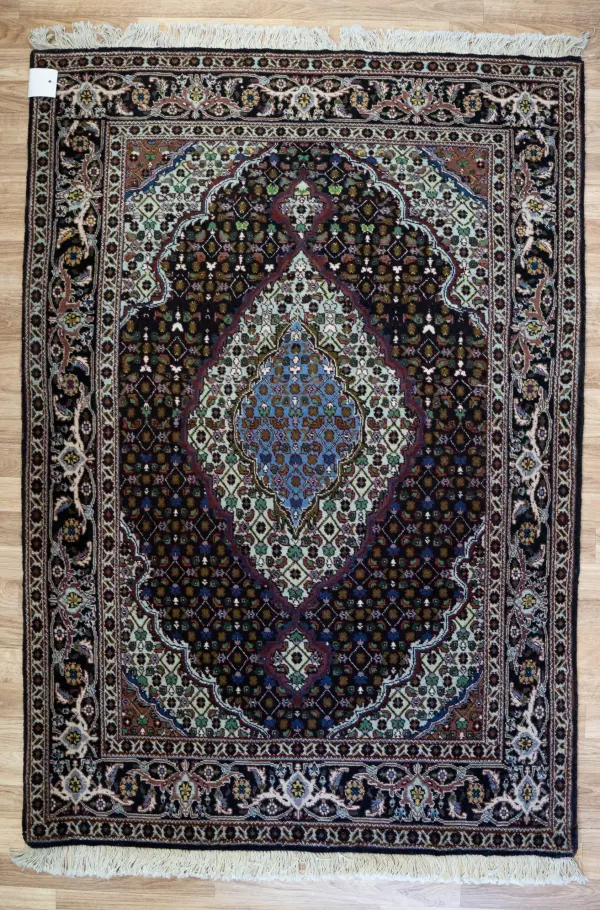 Tabriz Wool Silk Rug 3'x5'