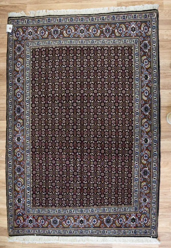Tabriz Wool Silk Rug 3.2'x5.2' View 1