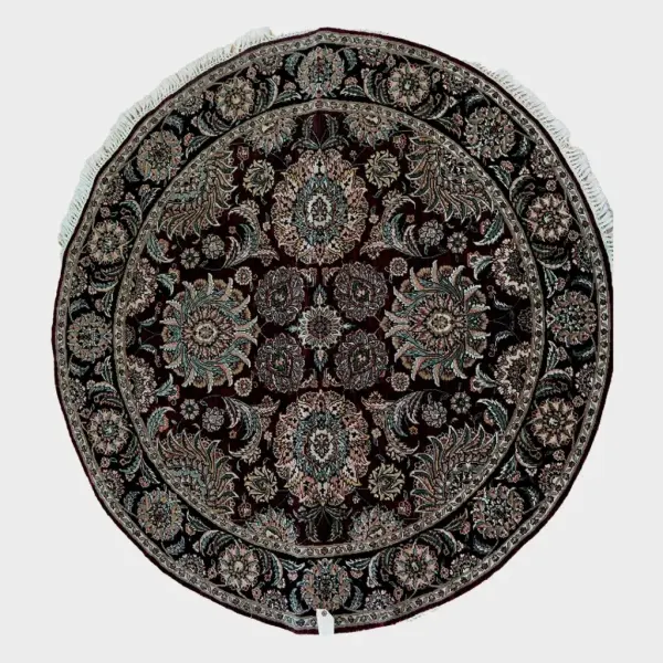 Kashan Wool rug 5'x5'