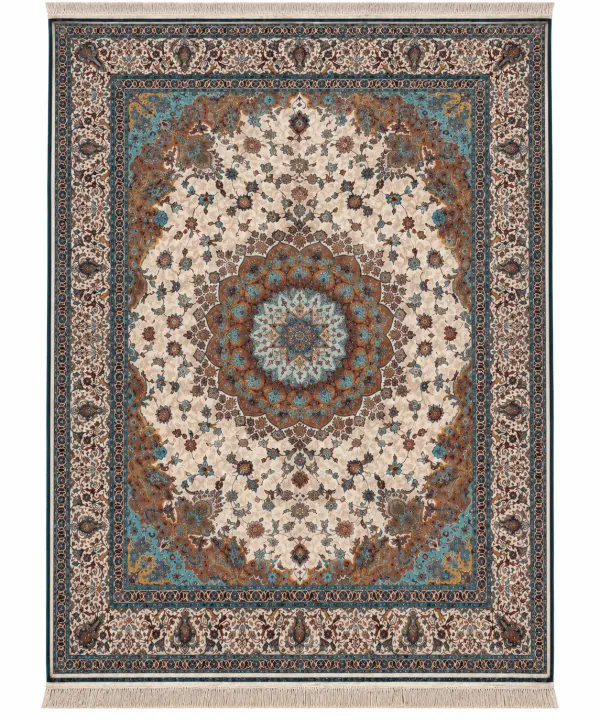 Luxury Qum Silk Handwoven Oriental Rug – 9'8" × 12'8"