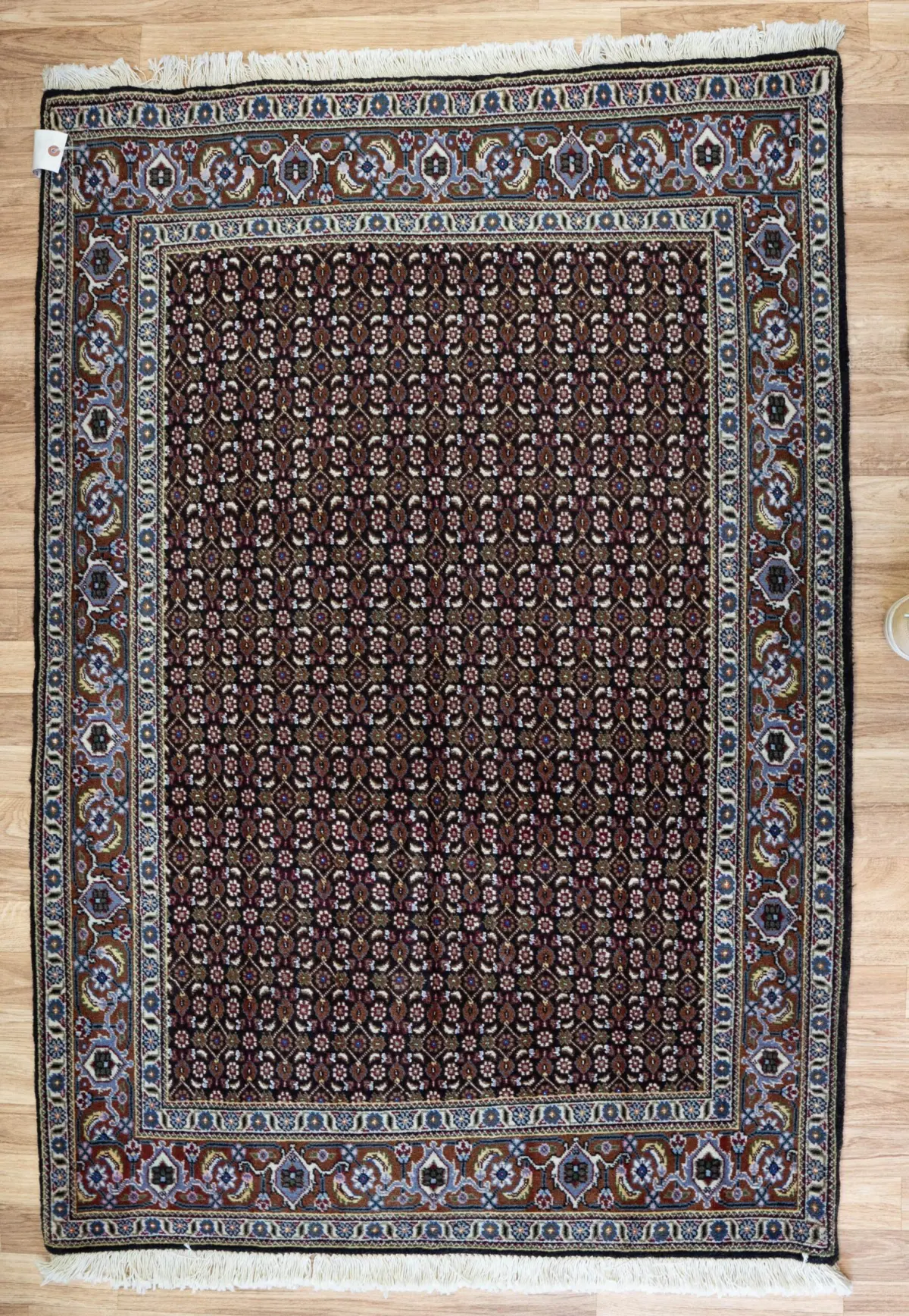 Tabriz Wool Silk Rug 3.2'x5.2'