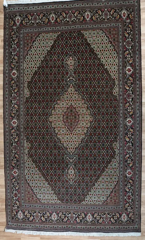 Tabriz Wool Silk Rug 6.9'x9.9'