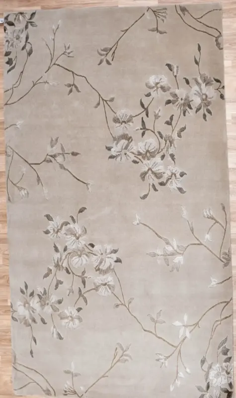 Tibet Wool Silk Rug 5 x 8'