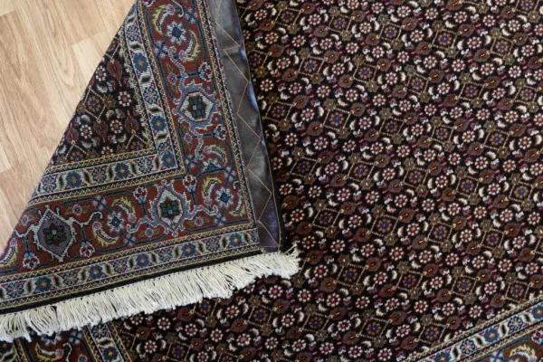 Tabriz Wool Silk Rug 3.2'x5.2' View 3