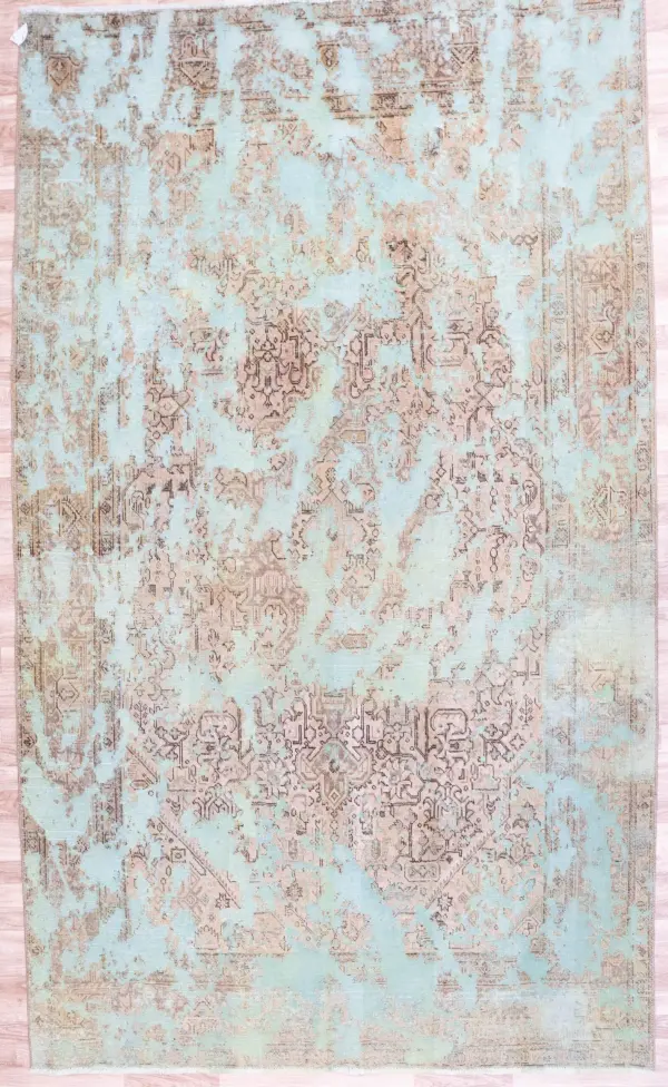 Overdyed Tabriz Rug 6.5'x9.5'