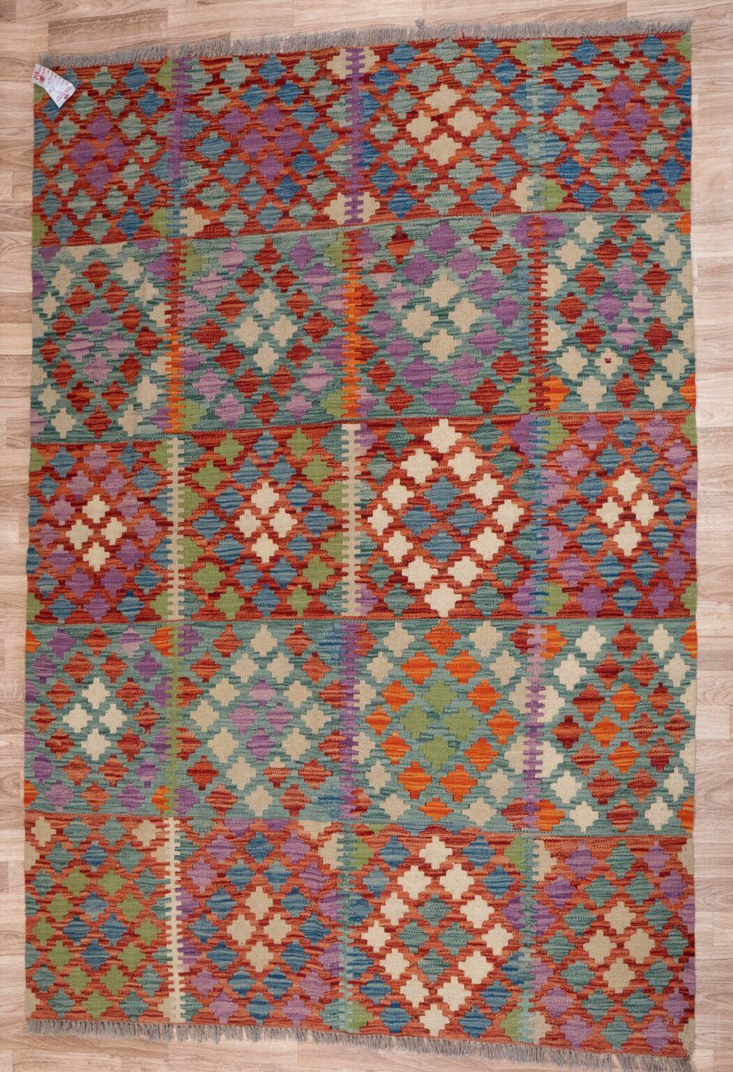 Kilim Wool Rug 5.0x6.5 View 4