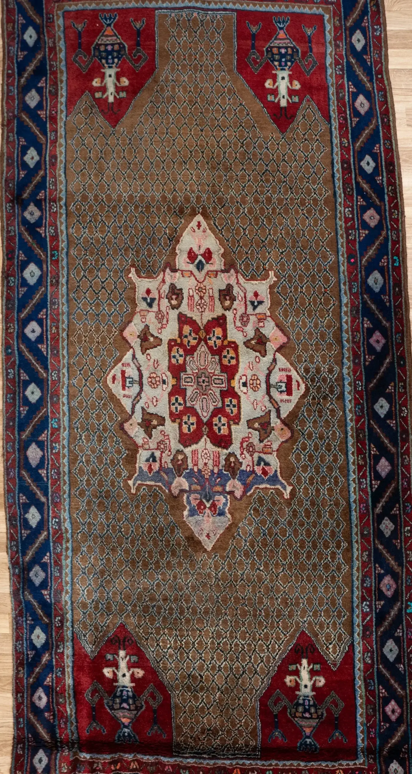 Hamadan Wool Rug 5.5 x 8.5 View 1