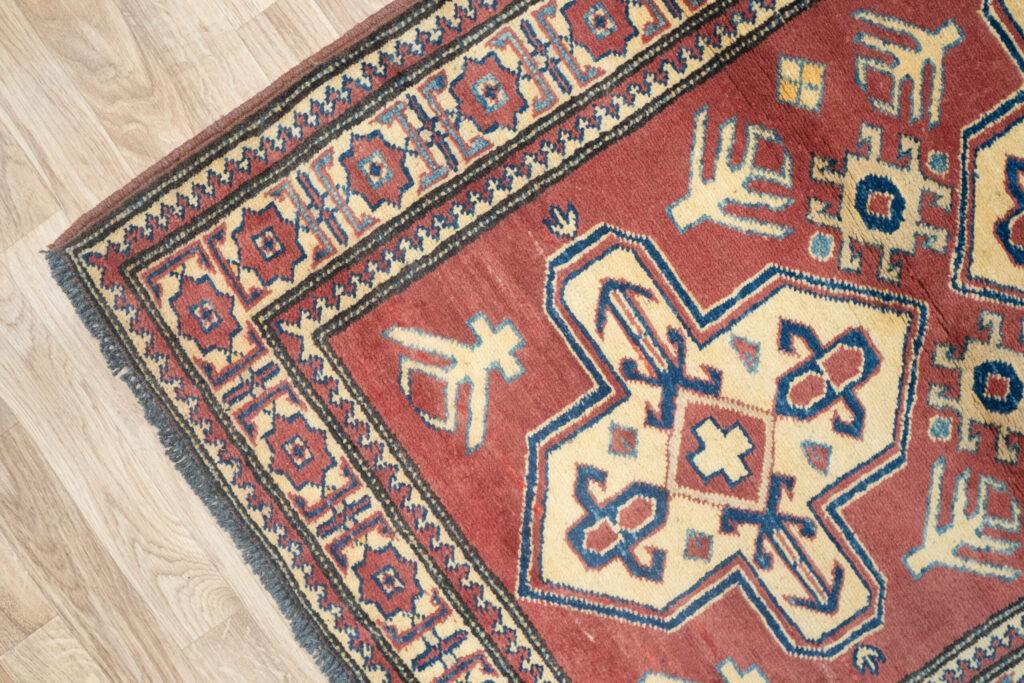 Kazak Wool Rug 3.9x2.4 View 2