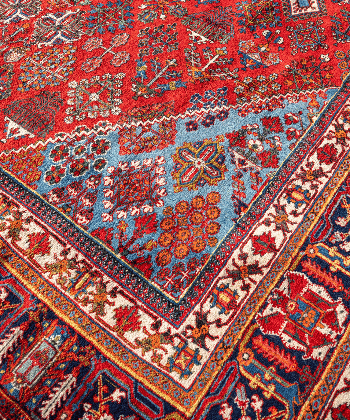 Traditional Maymeh Kork Wool Handwoven Oriental Rug – 8'6" × 11'7" View 7