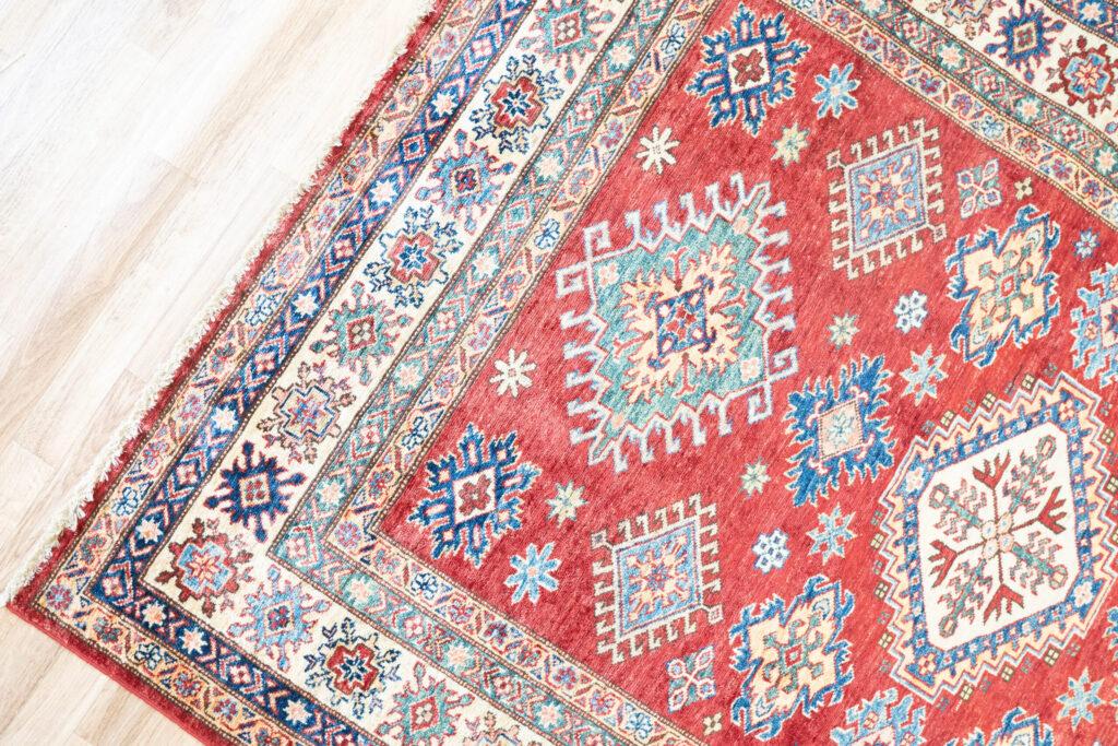 Kazak Wool Rug 5'x6.6' View 3