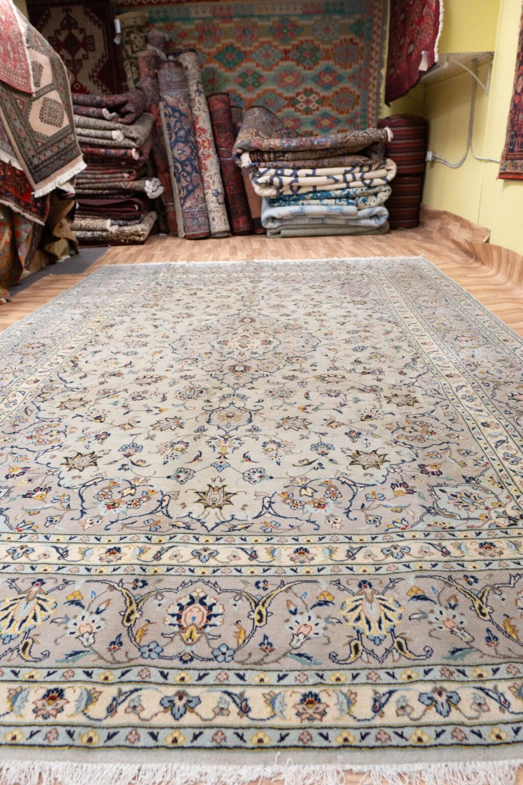 Kashan Wool Rug 8.8x11.8 View 4