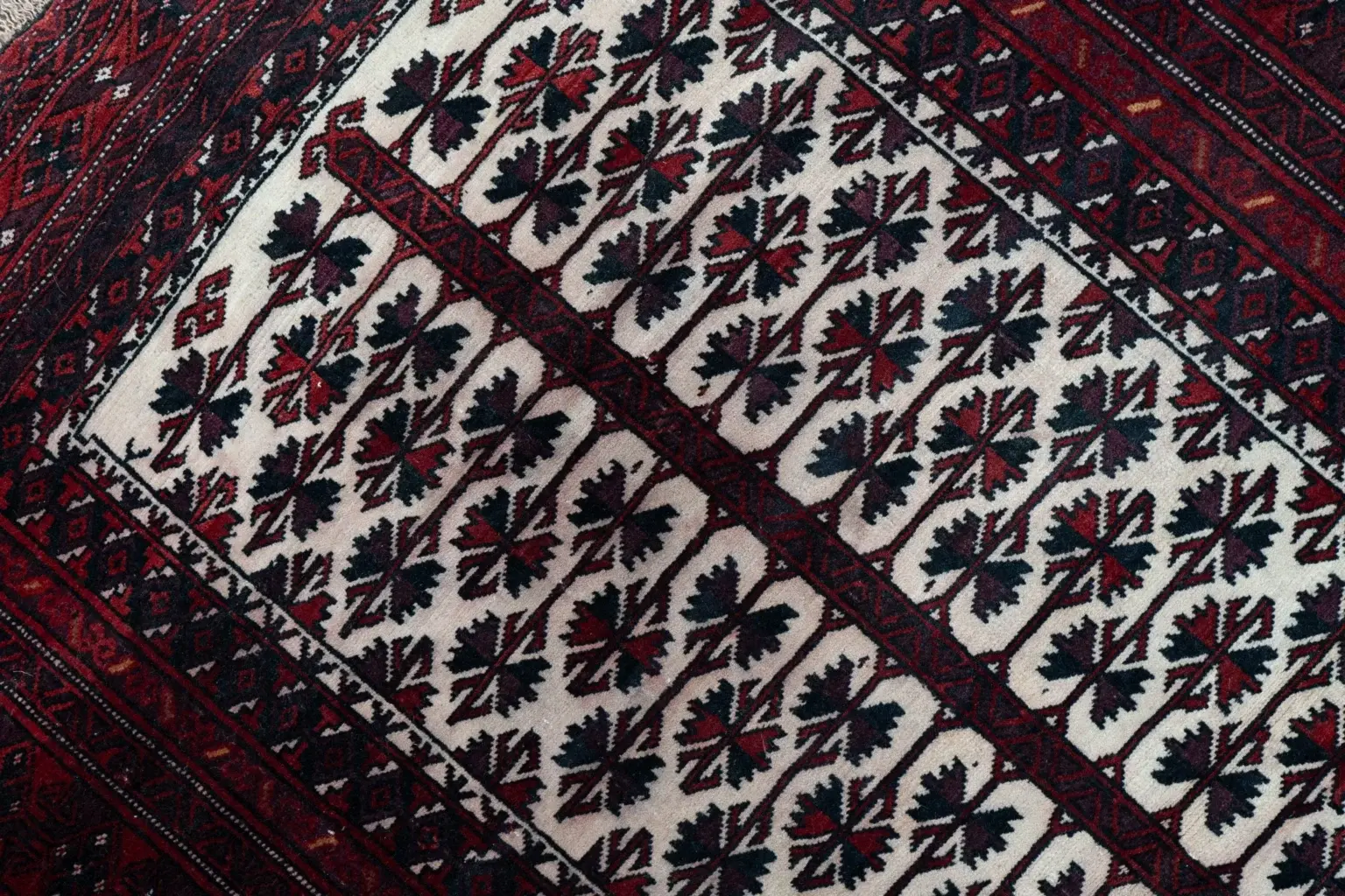 Handmade Afghan Prayer Rug – 3.2 × 5.2 View 3