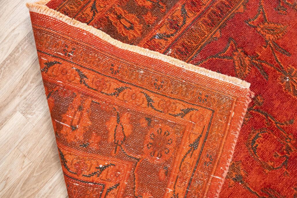 Overdyed Vintage Wool rug 7.0x10.0 View 4