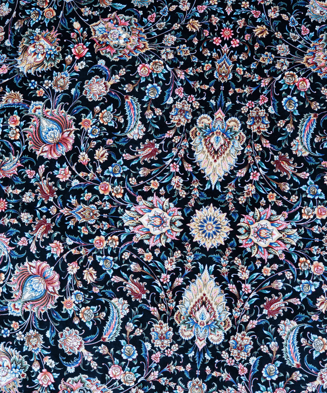 Traditional Qum Silk Handwoven Oriental Rug – 9'8" × 12'8" View 1
