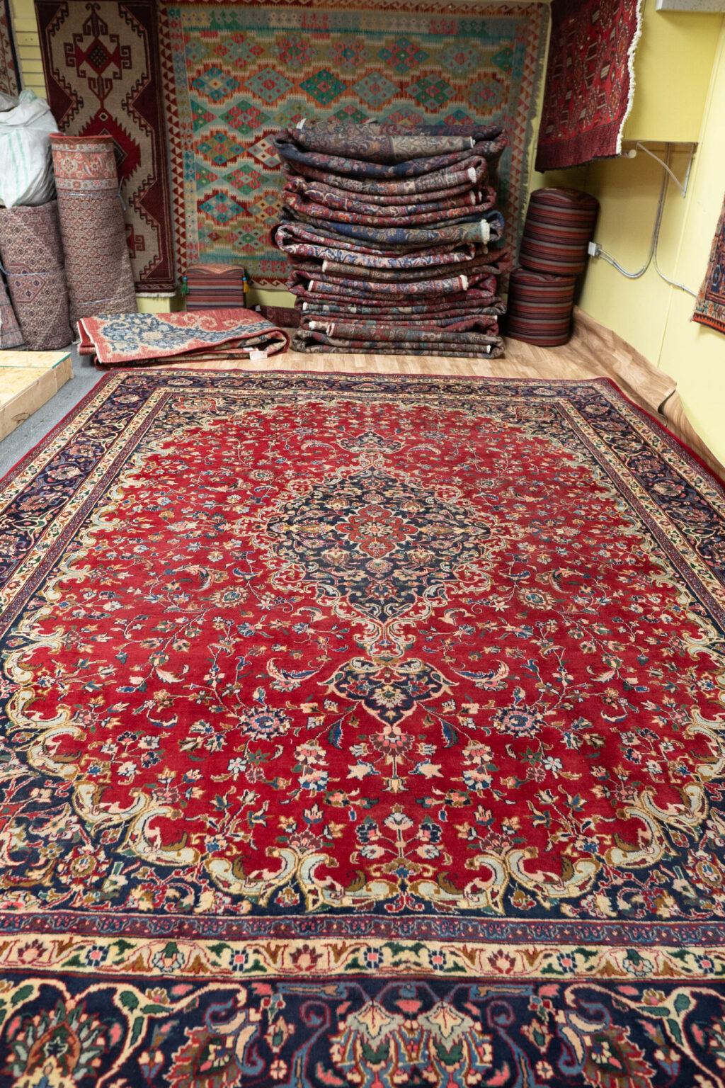 Mashad Wool Rug 9.4x12.5 View 6