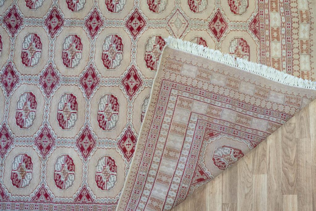 Bokhara Wool Silk Rug 5.6'x7.8 View 7