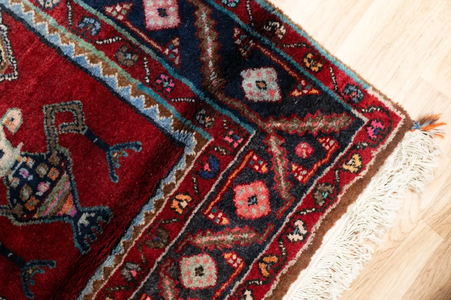 Hamadan Wool Rug 5.5 x 8.5 View 2
