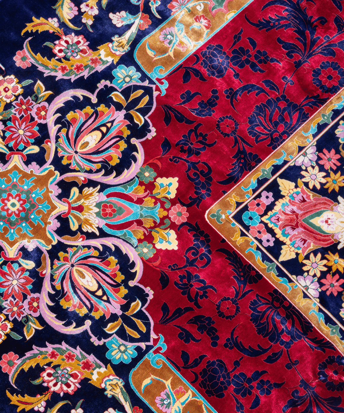 Qum Silk Oriental Rug – 10' × 10' View 4