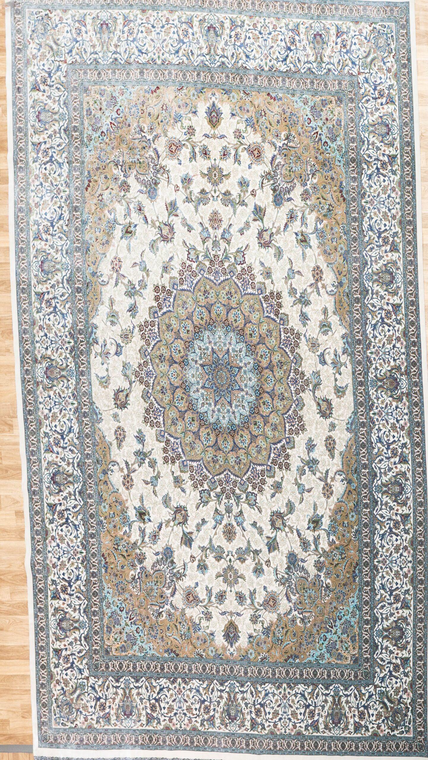 Qum Design Silk Rug 8.2'x11.4' View 2