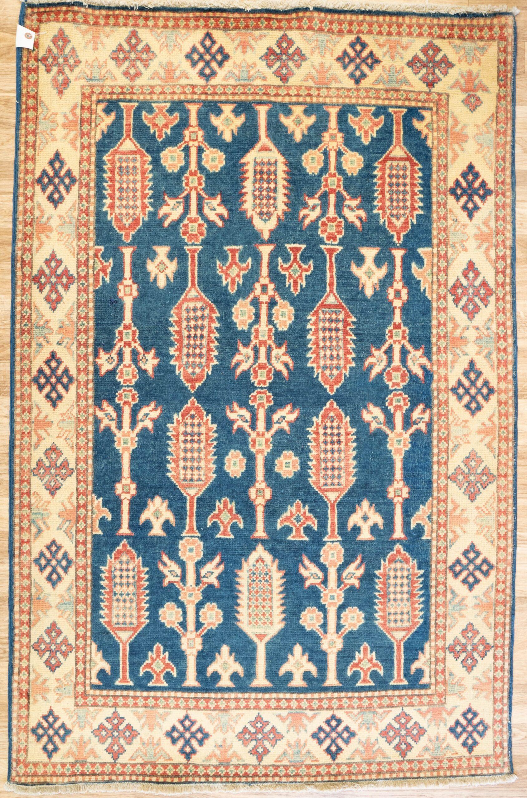 Kazak Wool Rug 3.2'x5.5' View 1