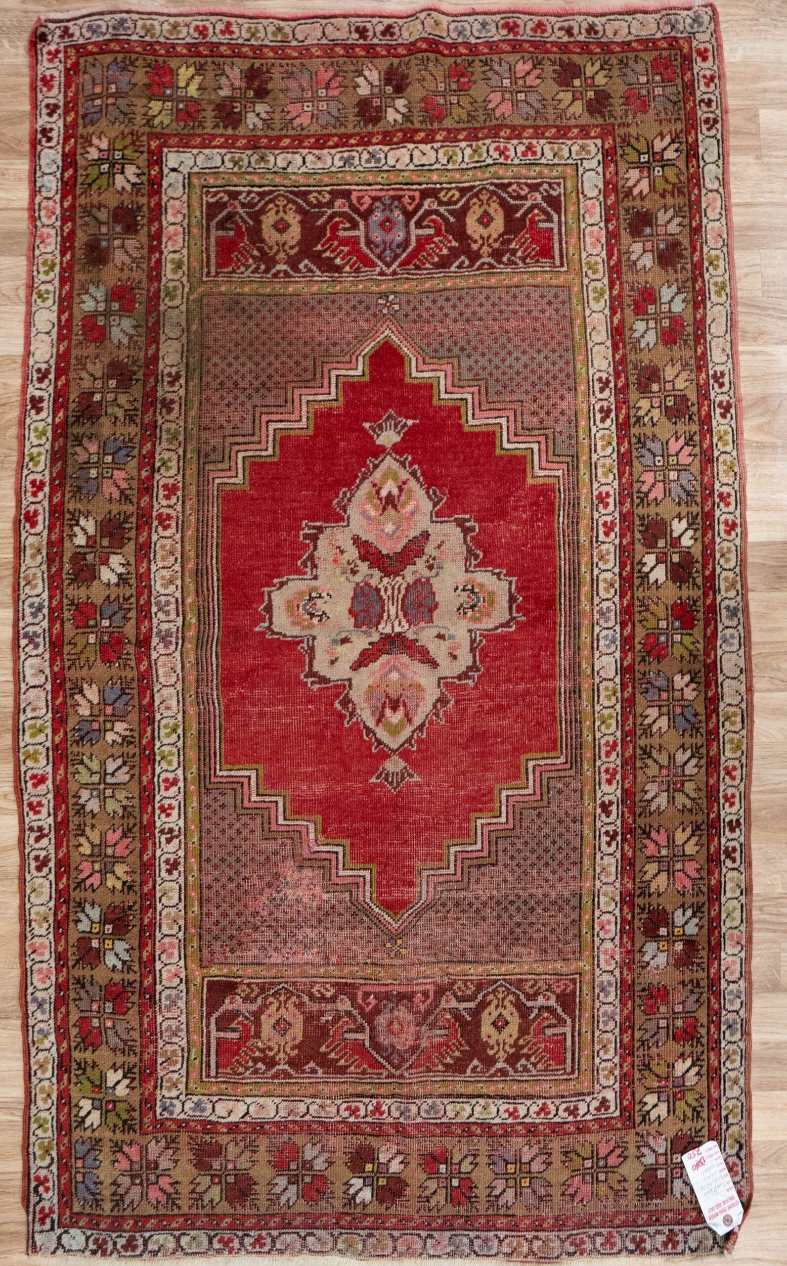 Turkmen Wool Rug 5.4x3.5