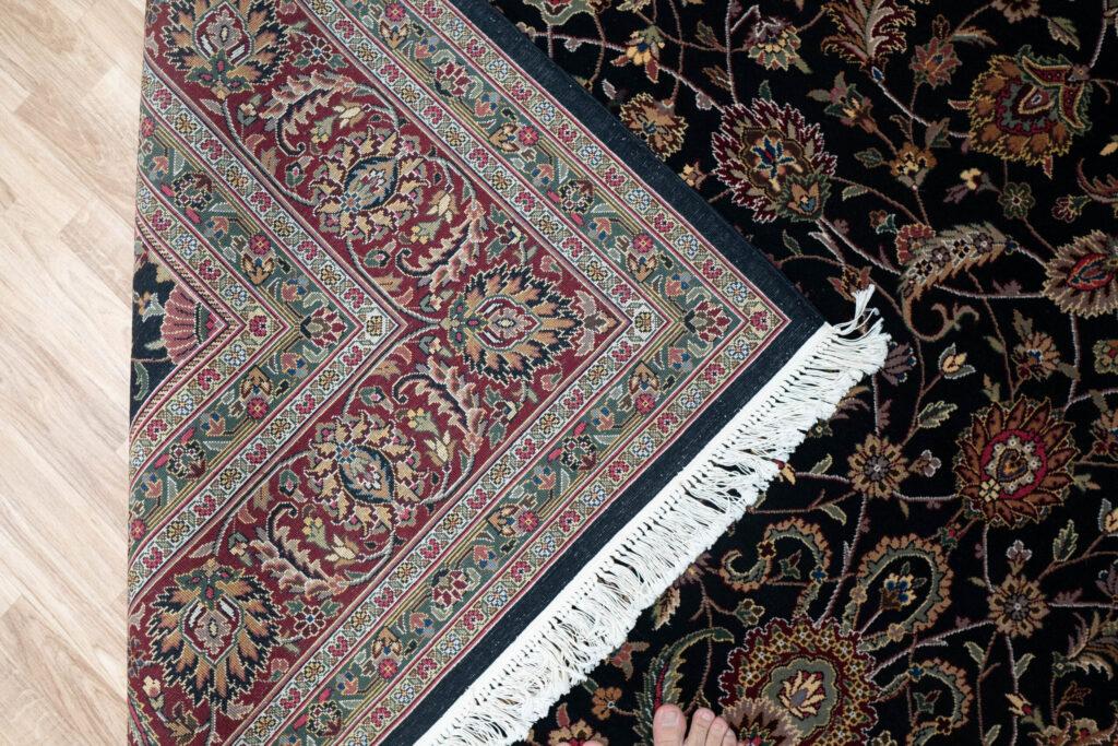 Tabriz Wool silk Rug 9'x12' View 5