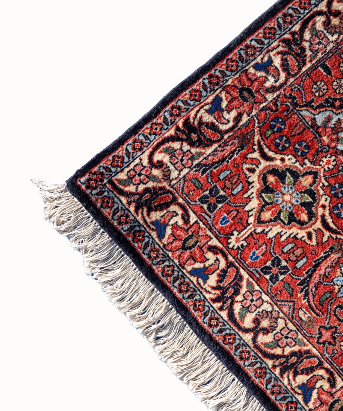 Traditional Bidjar Kork Wool Handwoven Oriental Rug – 8'4" × 8'2" View 4