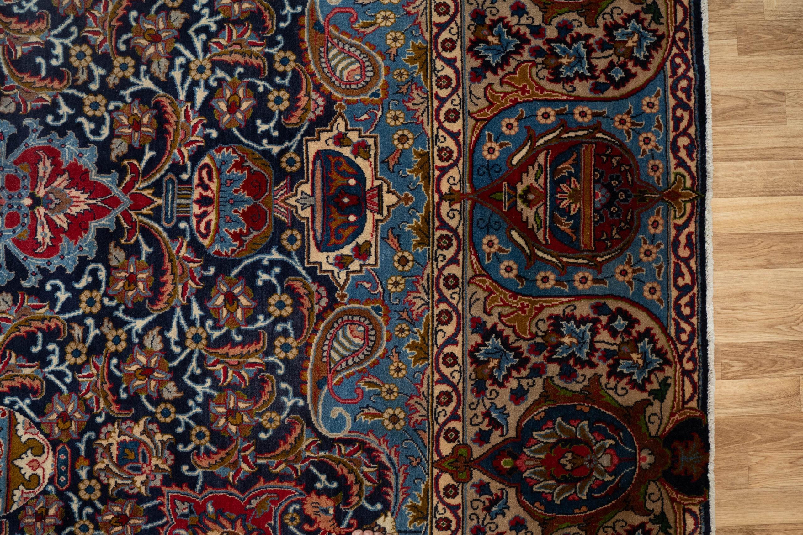 Kashan Wool Rug 9.8'x12.8' View 7