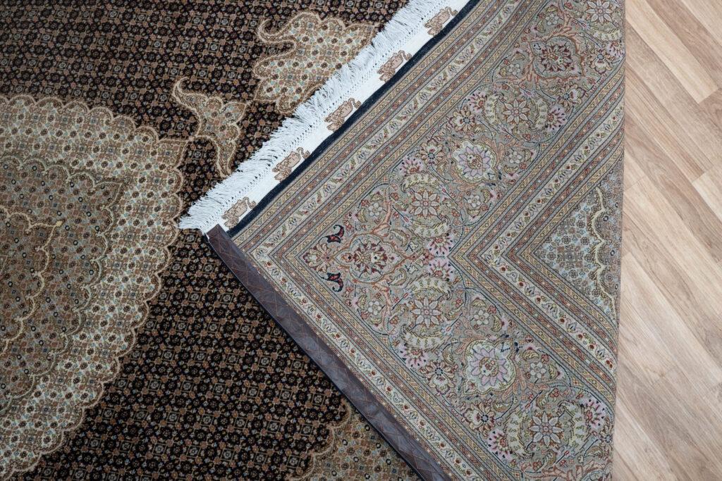 Tabriz Wool Silk Rug 8.4'x11.7' View 6