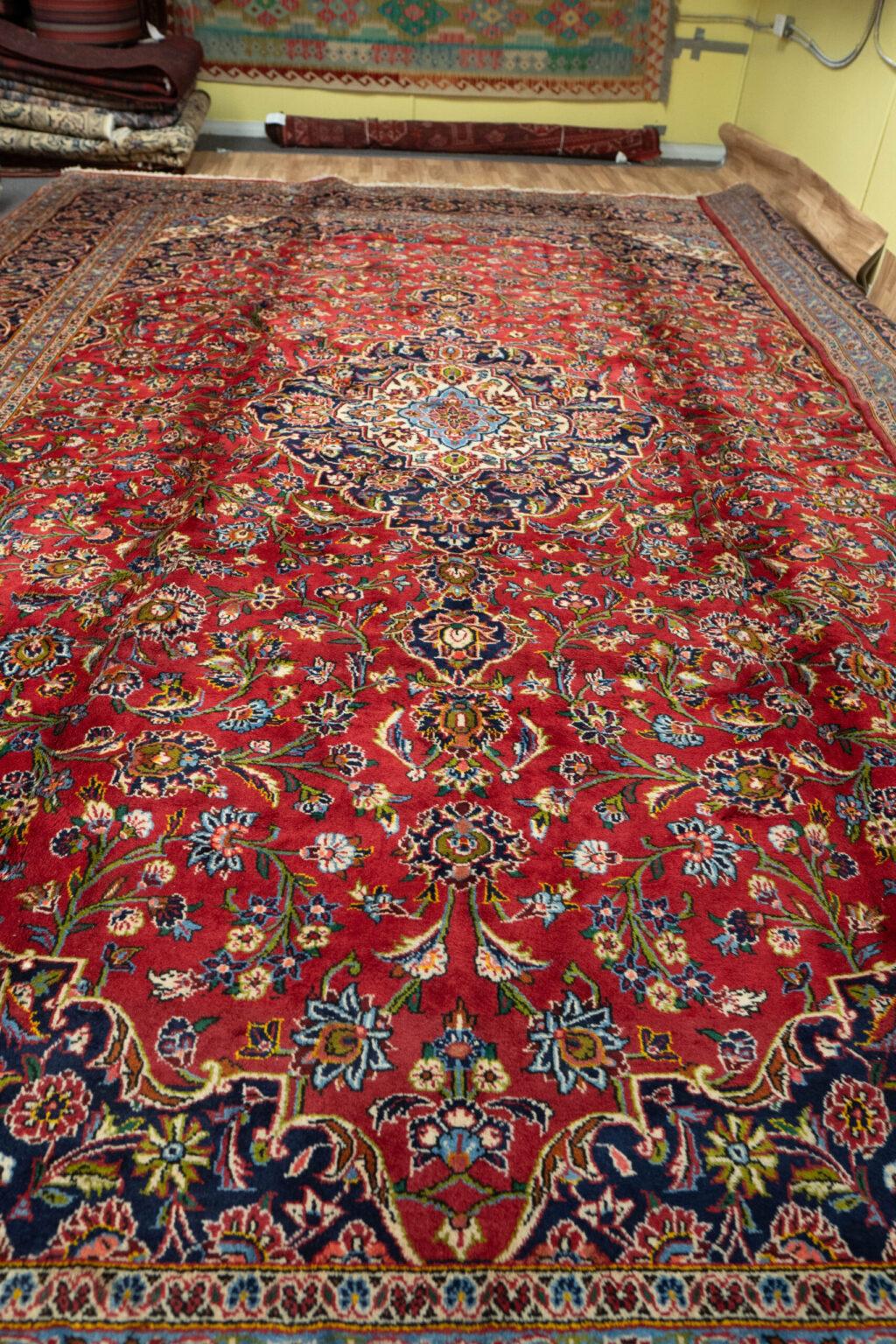 Kashan Wool Rug 16.8x11.0 View 6