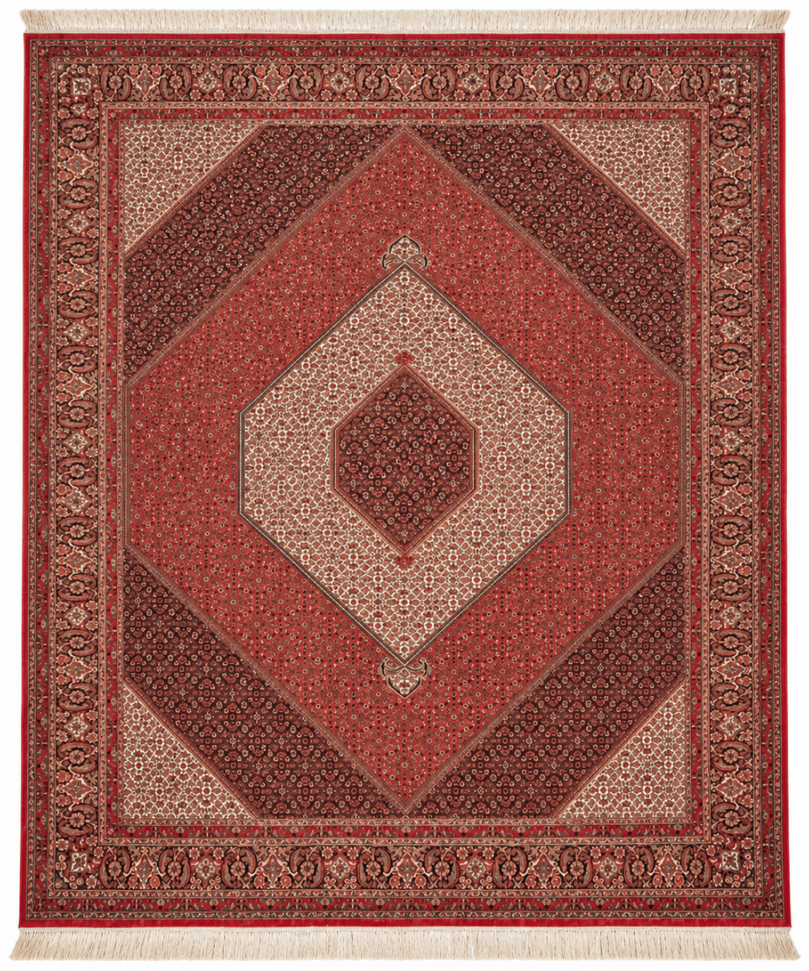 Fine Bidjar Wool & Silk Rug – 10'1" × 12'10"