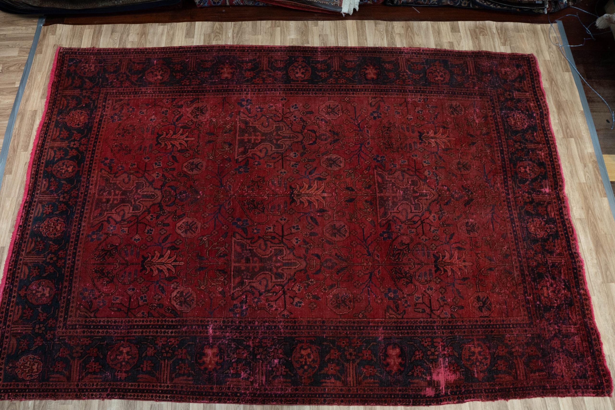Vintage Overdyed Rug 7'x10' View 1