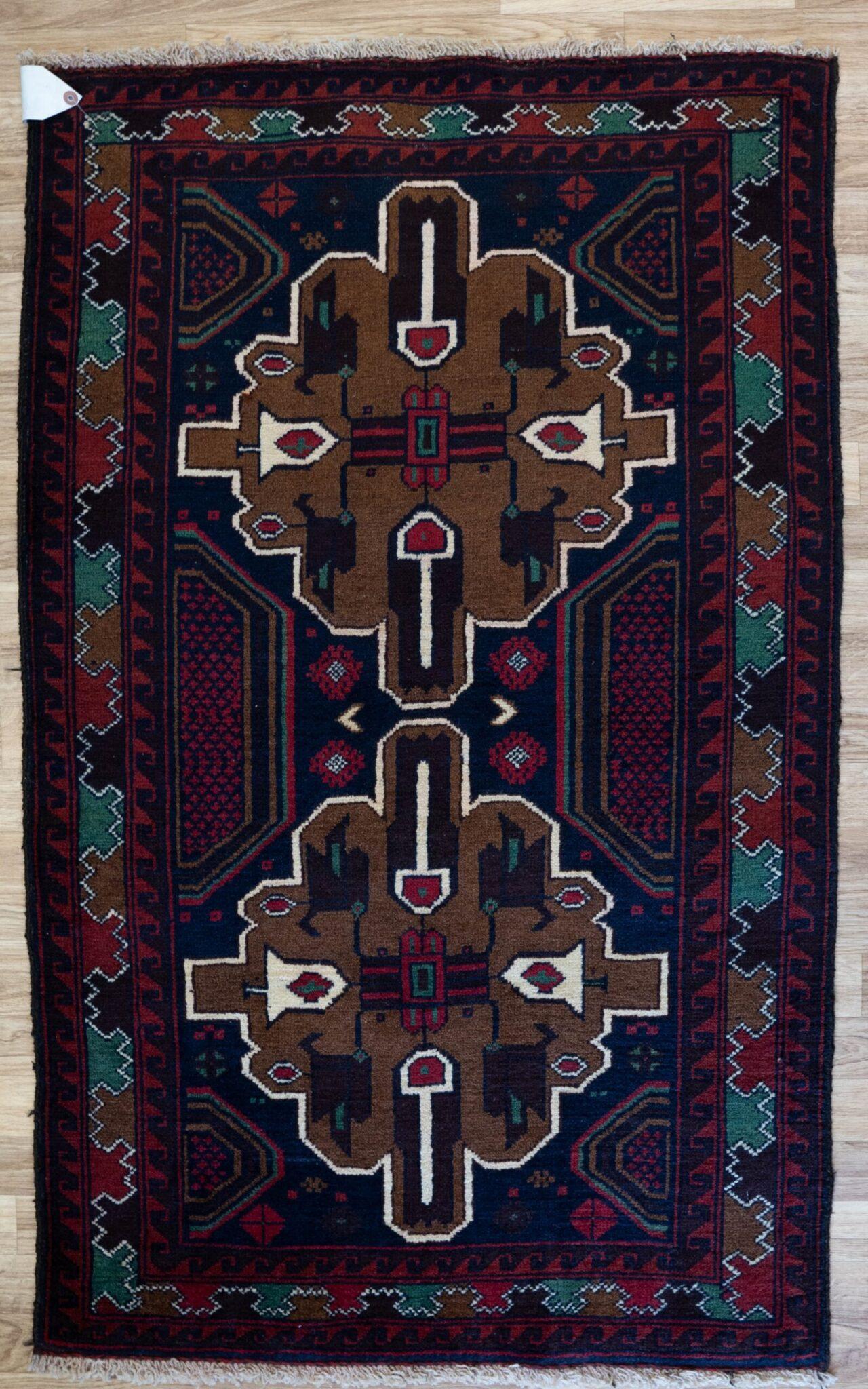 Baluch Wool Rug 2.8'x4.6' View 1