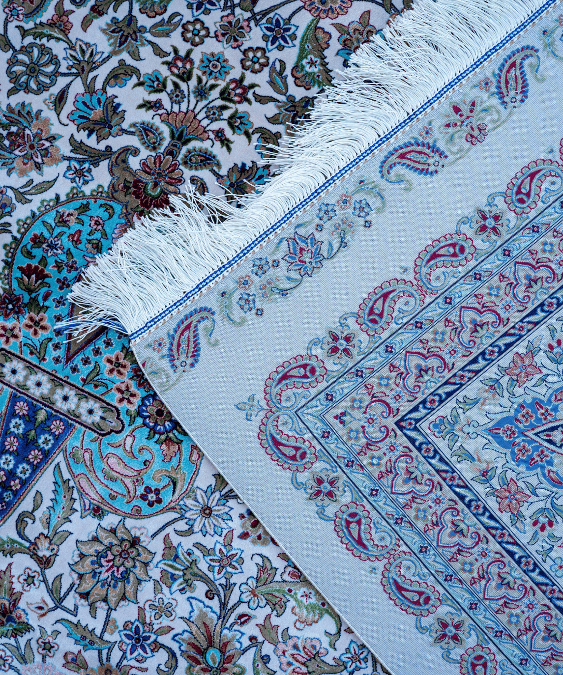 Luxury Qum Silk Handwoven Oriental Rug – 10'2" × 13'2" View 5