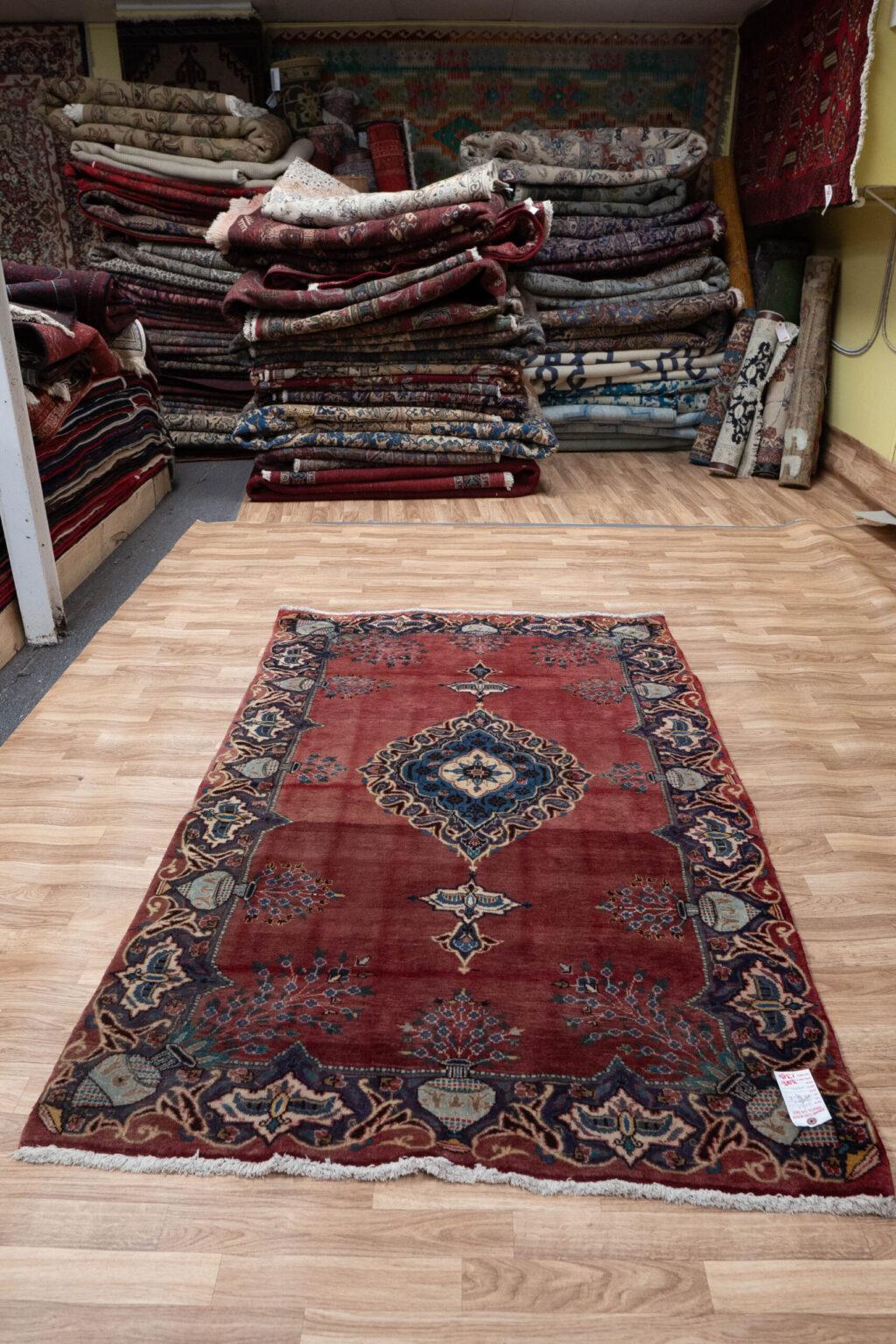 Mashad Wool Rug 3.8x5.8 View 5