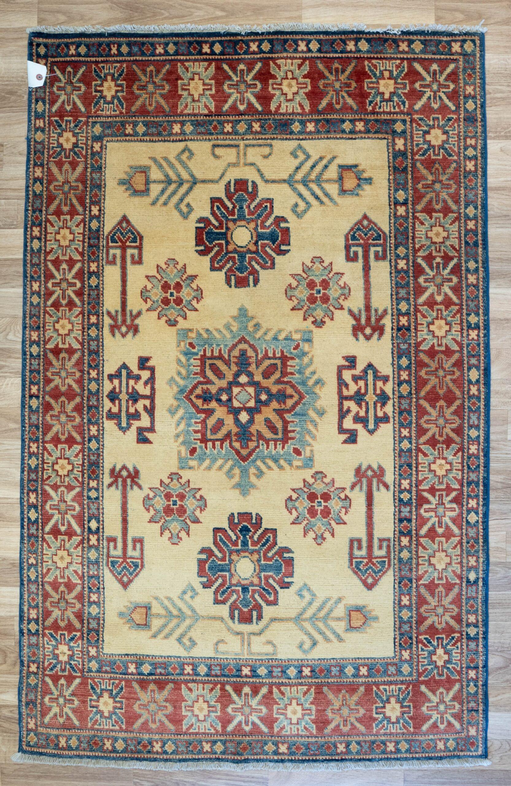 Kazak Wool Rug 3.2'x5.4' View 1