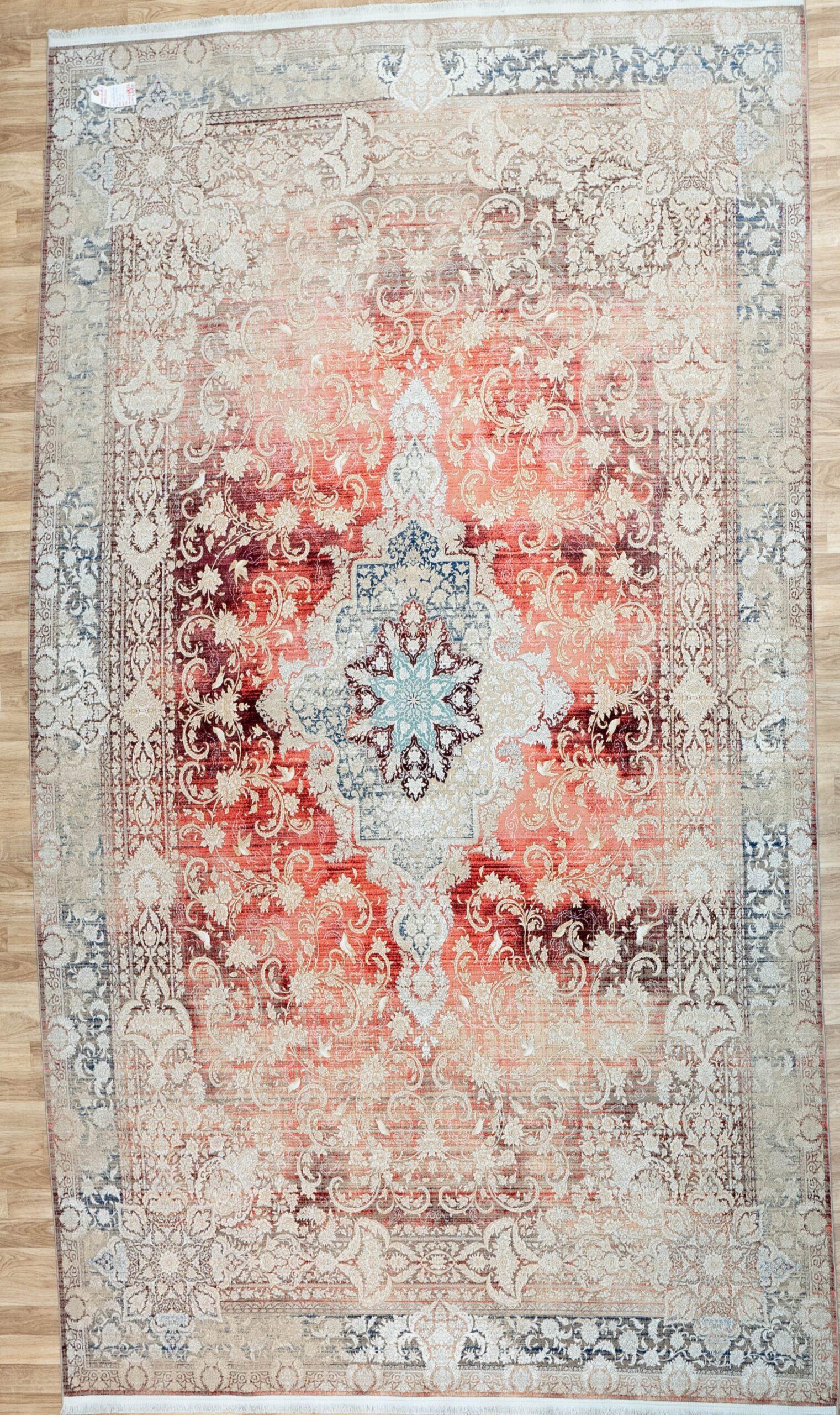 Qum Design Silk Rug 7'x10' View 2