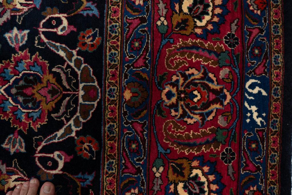 Mashad Kurk Wool Rug 9.10'x12.10' View 5