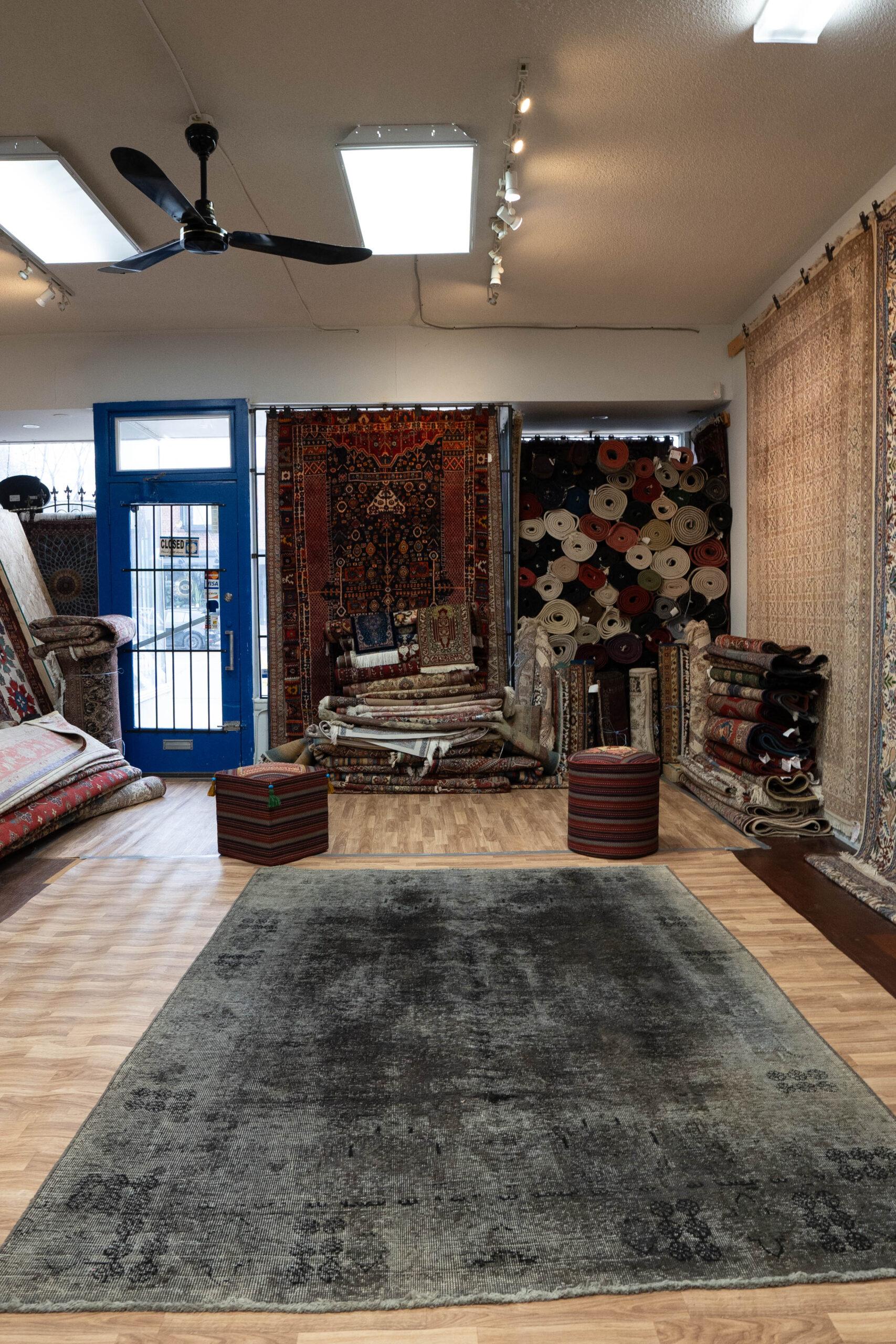 Overdyed Tabriz Wool Rug 6.8 x 9.8' View 6