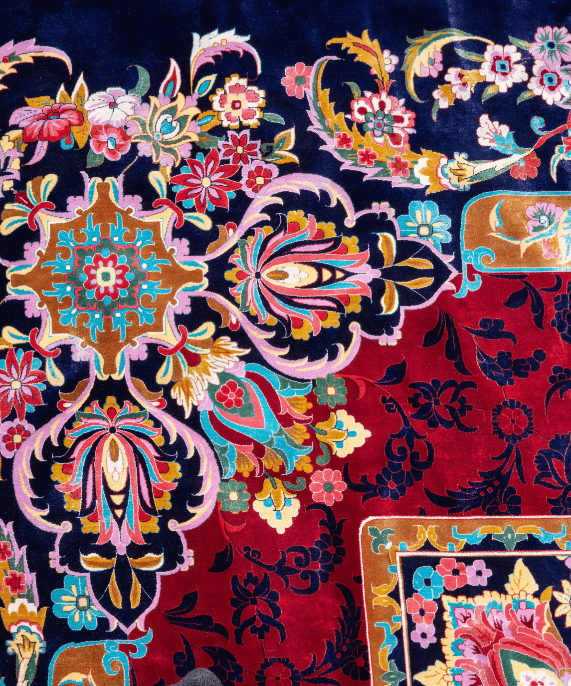 Qum Silk Oriental Rug – 10' × 10' View 2