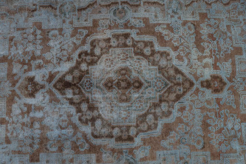Vintage Overdyed Tabriz Rug 6'x9' View 2