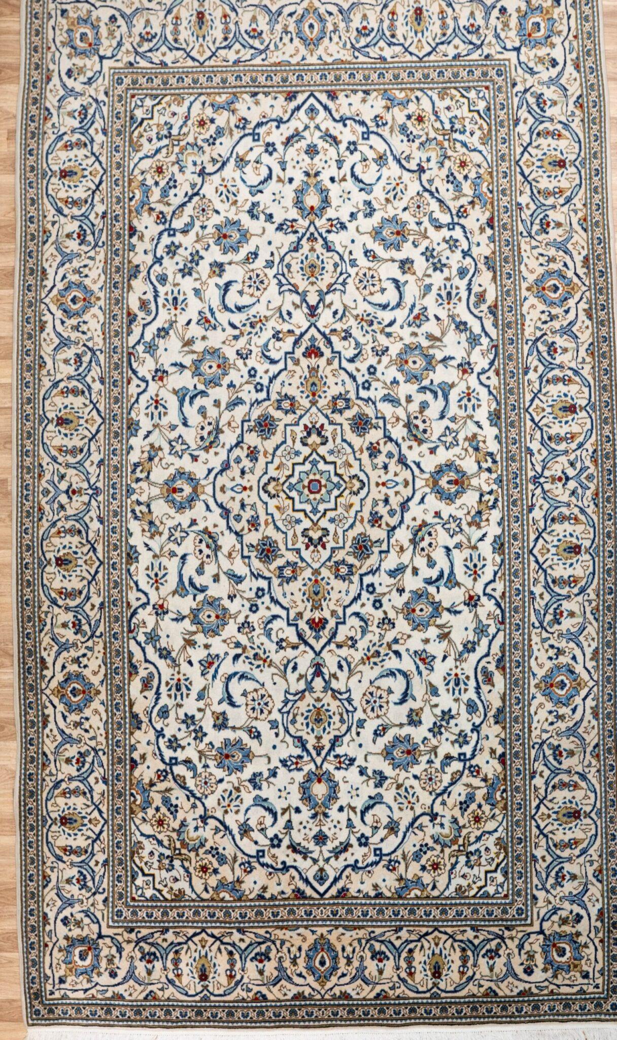 Kashan Kurk Wool Rug 6.6'x9.8' View 2
