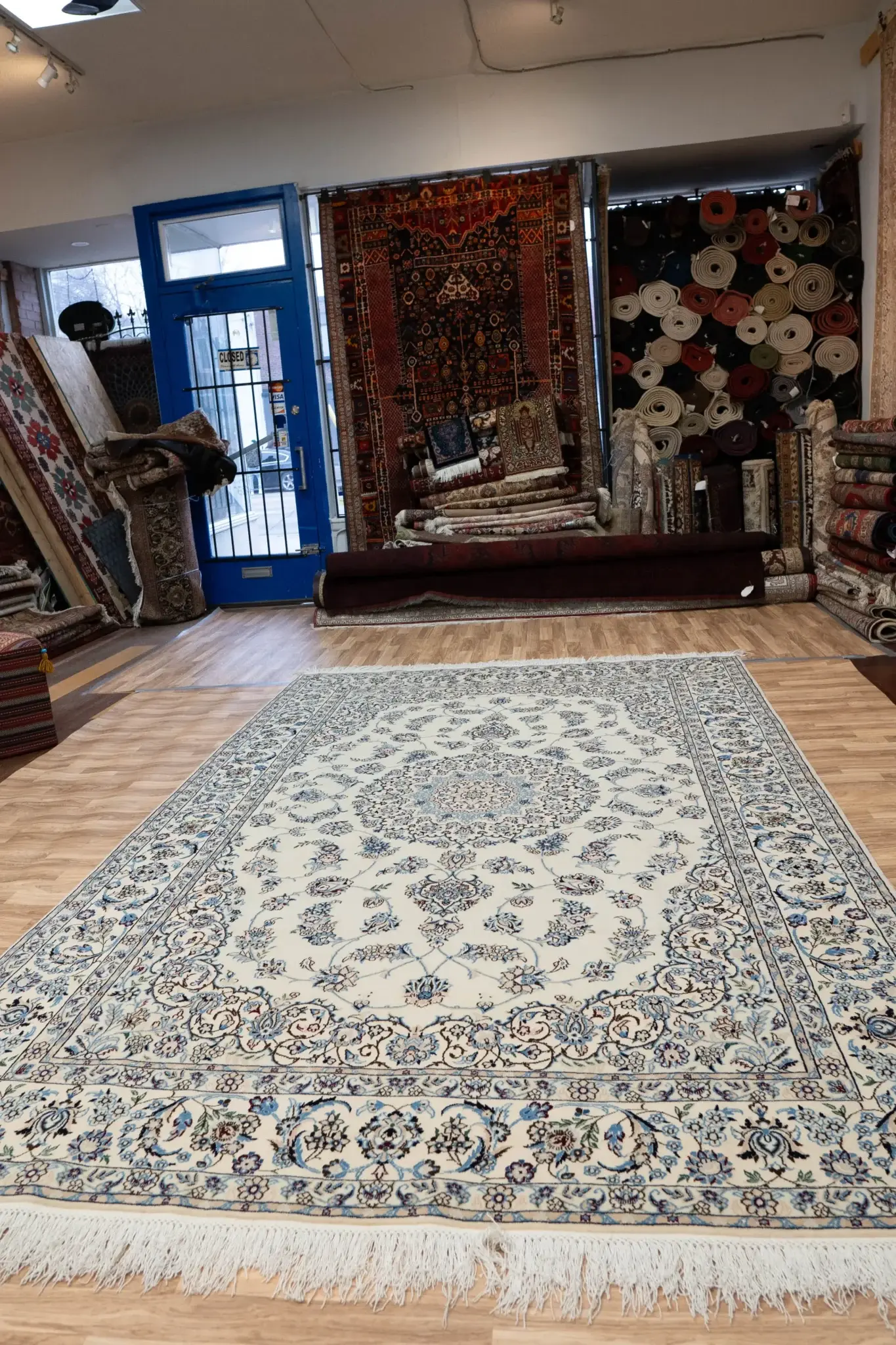 Nain Wool Silk Rug 7.0 x 10.0' View 2